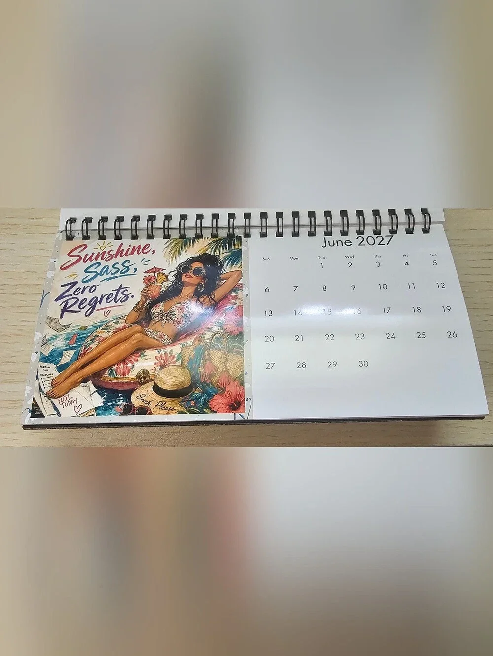 12 Months of Attitude 2027 Desk Calendar